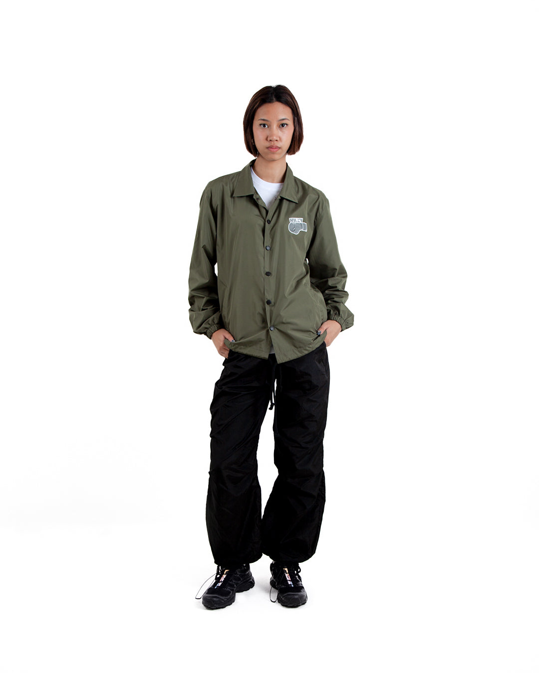 Gloves Up Coach Jacket - Green