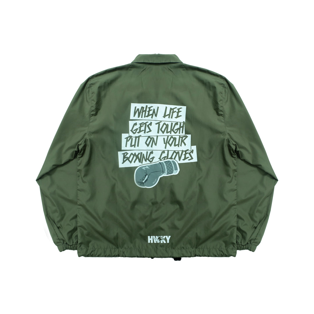 Gloves Up Coach Jacket - Green