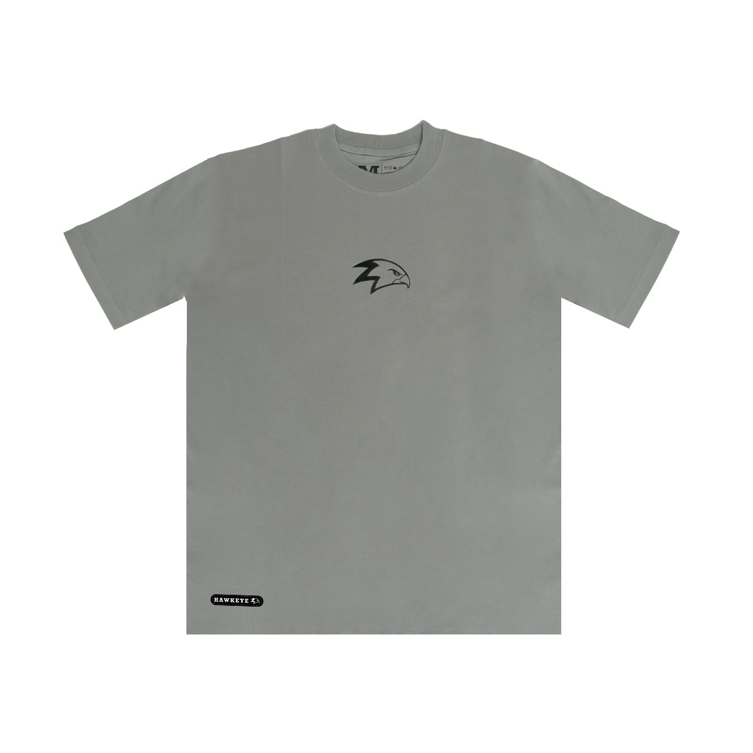 Hawkeye Fightwear Gray Logo Basic Tee V2