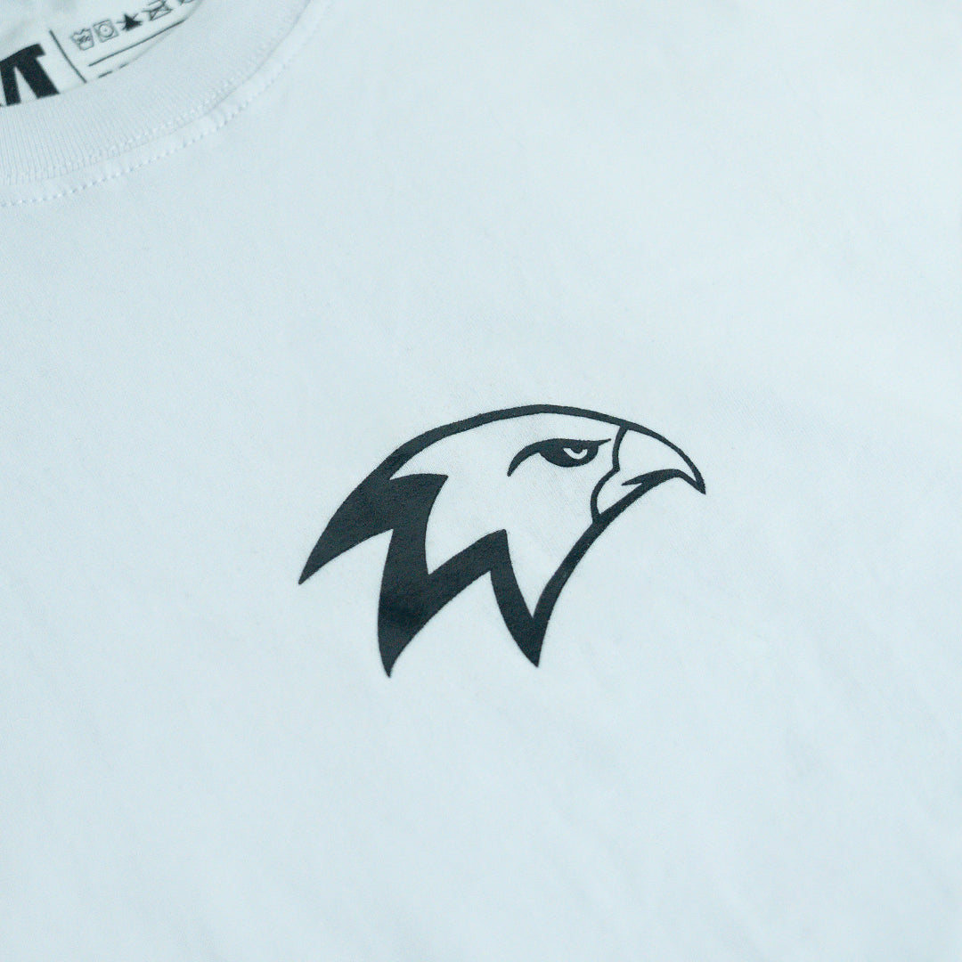 Hawkeye Fightwear White Logo Basic Tee V2