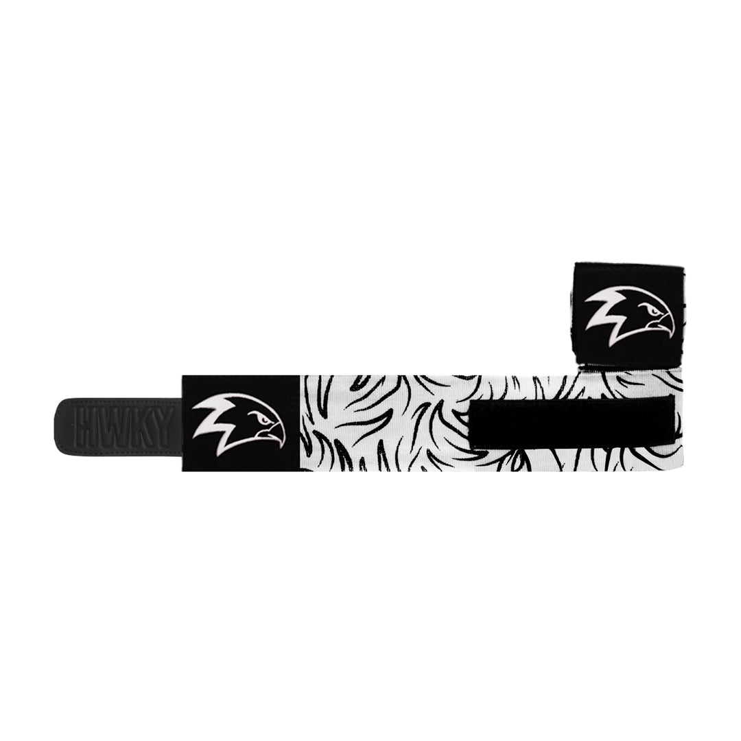 Monochrome Feather Handwraps 5M
