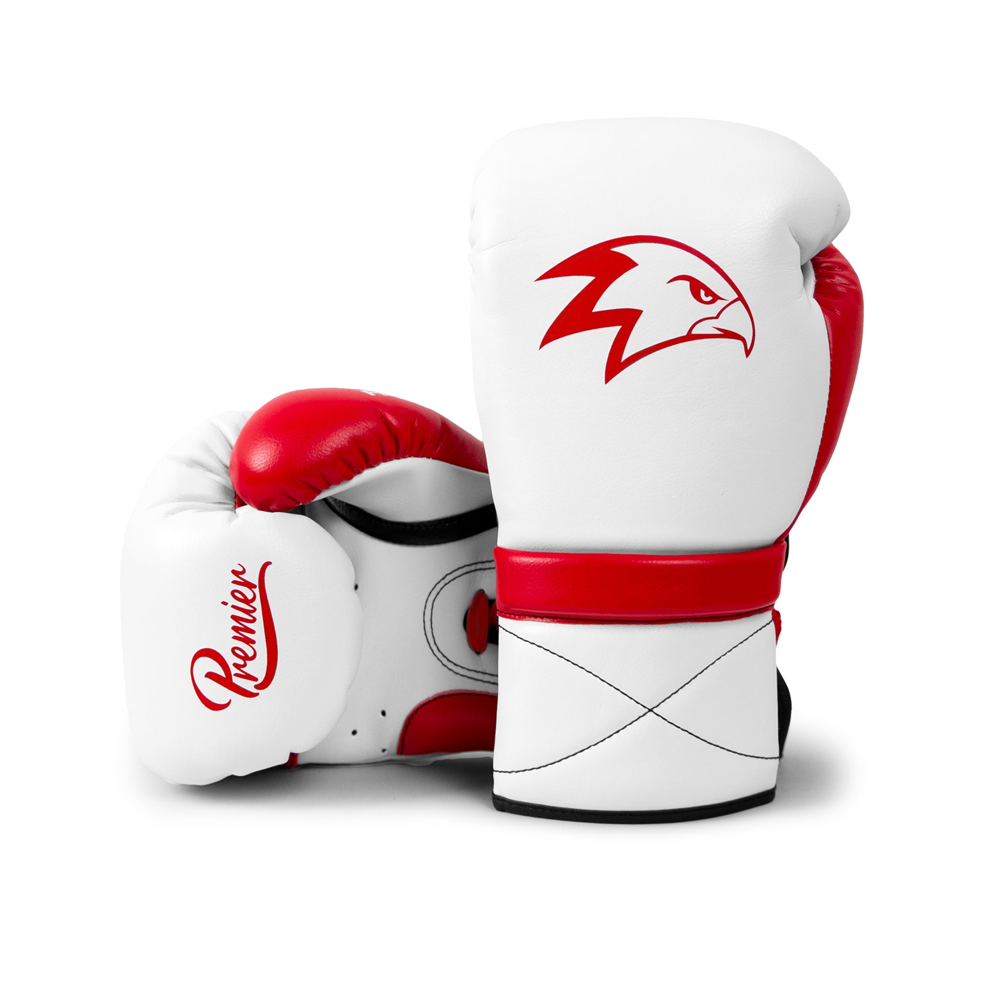 Boxing Gloves Premier | White Crimson + Free Muystery Gift