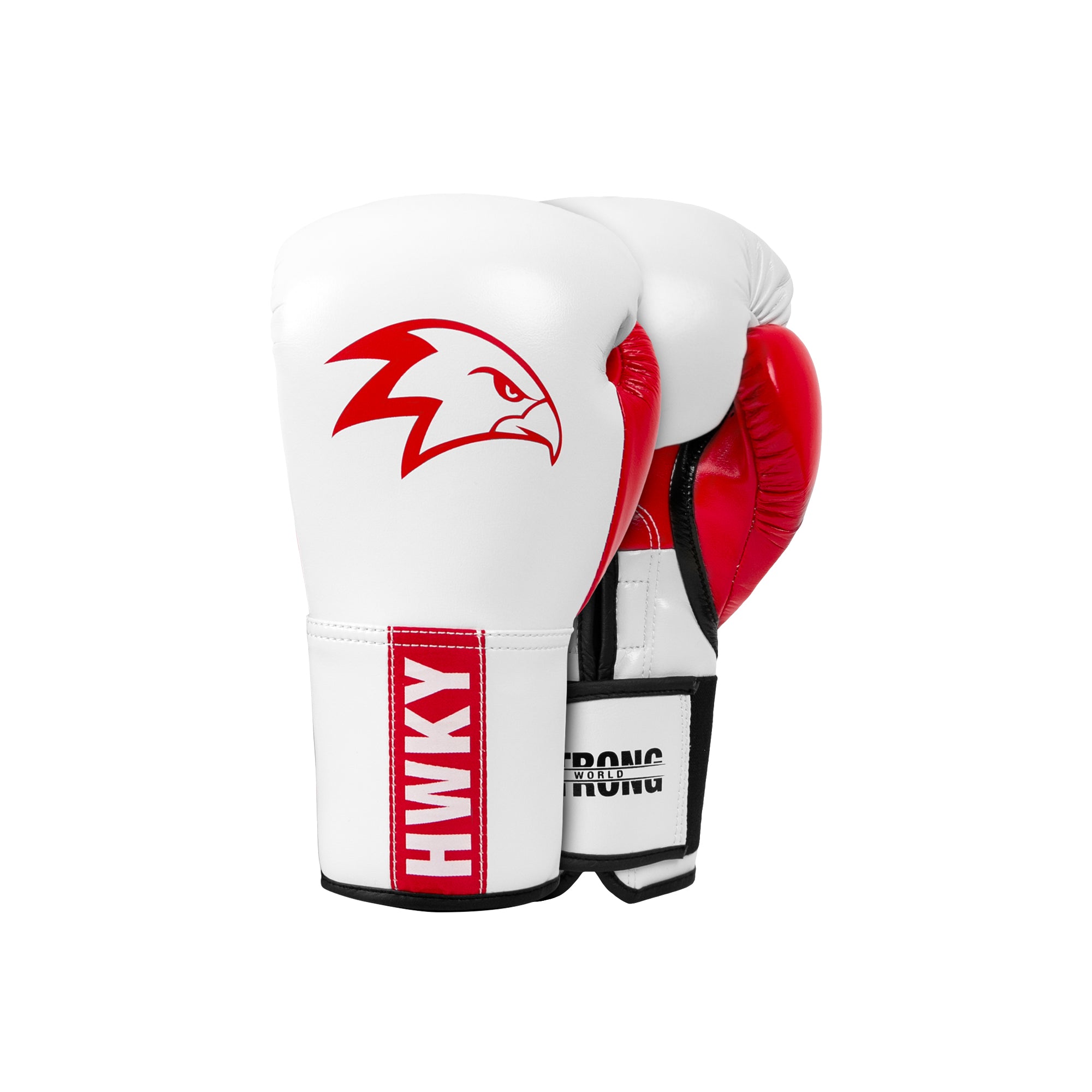 Strong World 2.0 Boxing Gloves | White Crimson